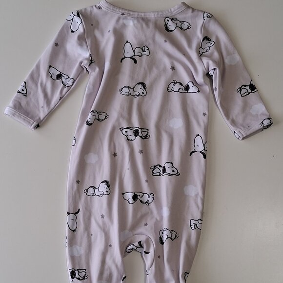 Set of 2 long-sleeved, foot-covered baby pyjamas, Peanuts License - Picture 5 of 15